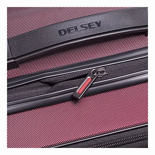 Delsey Luggage Cruise Lite Hardside 21" Carry On Exp. Spinner Trolley With Front Pocket, Black