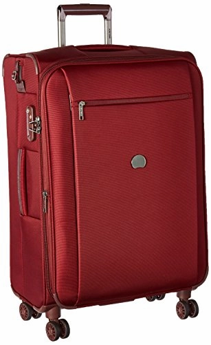 Delsey Luggage Montmartre  25 Inch Expandable Softside Spinner Suitcase, Bordeaux