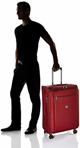 Delsey Luggage Montmartre  25 Inch Expandable Softside Spinner Suitcase, Bordeaux