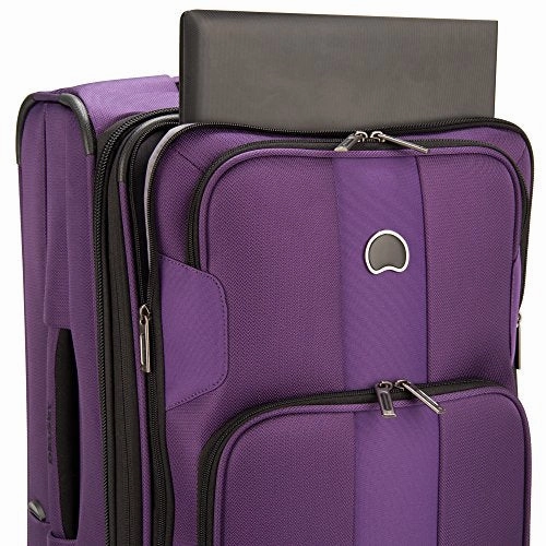 Delsey Luggage Sky Max Expandable 2 Wheeled Carry On, Black