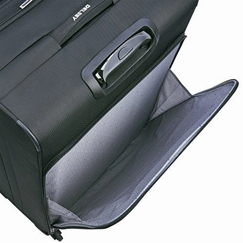 Delsey Luggage Sky Max Expandable 2 Wheeled Carry On, Black