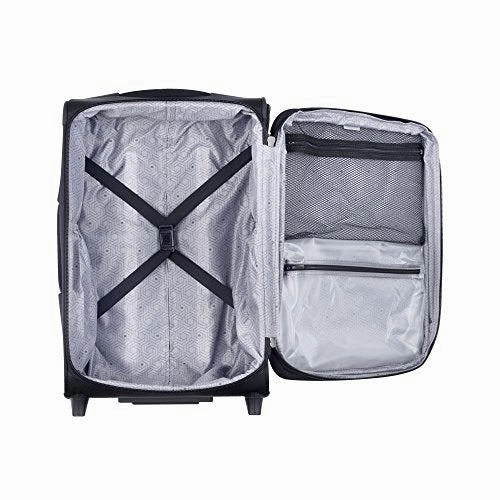 Delsey Luggage Sky Max Expandable 2 Wheeled Carry On, Black
