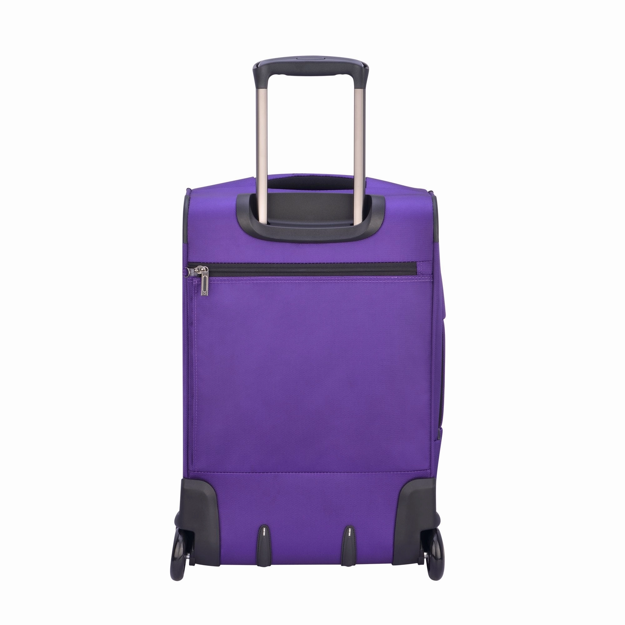 Delsey Paris Luggage Sky Max Carry On Expandable 2 Wheeled Suitcase, Purple