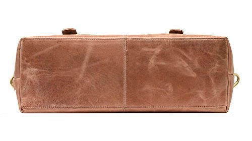 DH Shillong 15 Inch Retro Buffalo Hunter Leather Laptop Messenger Bag Office Briefcase College Bag