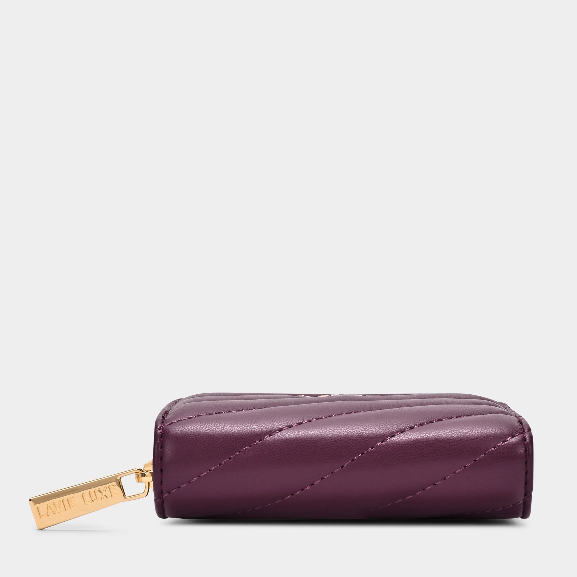 Diagonal Flap25 Small Zip Wallet