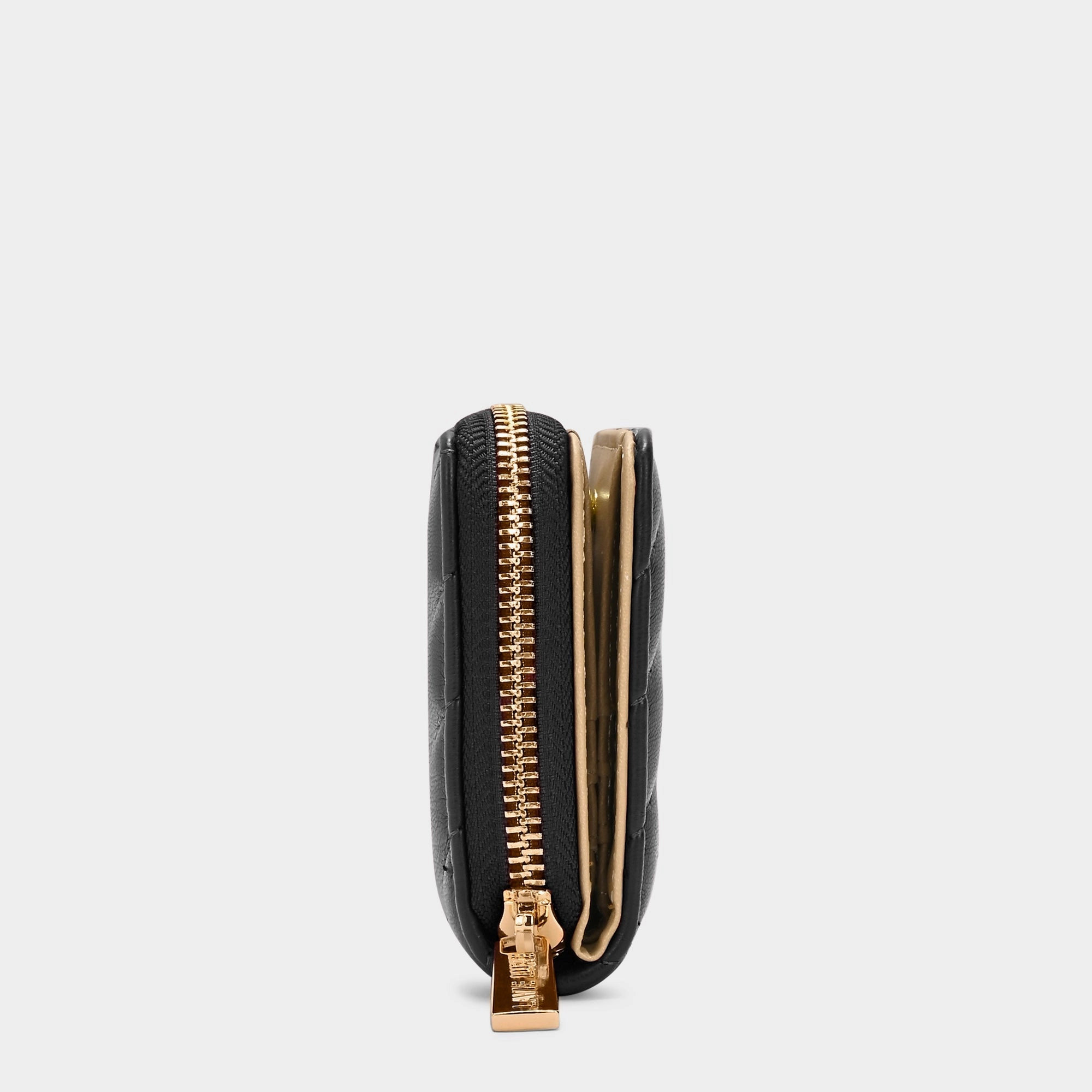 Diagonal Flap25 Small Zip Wallet