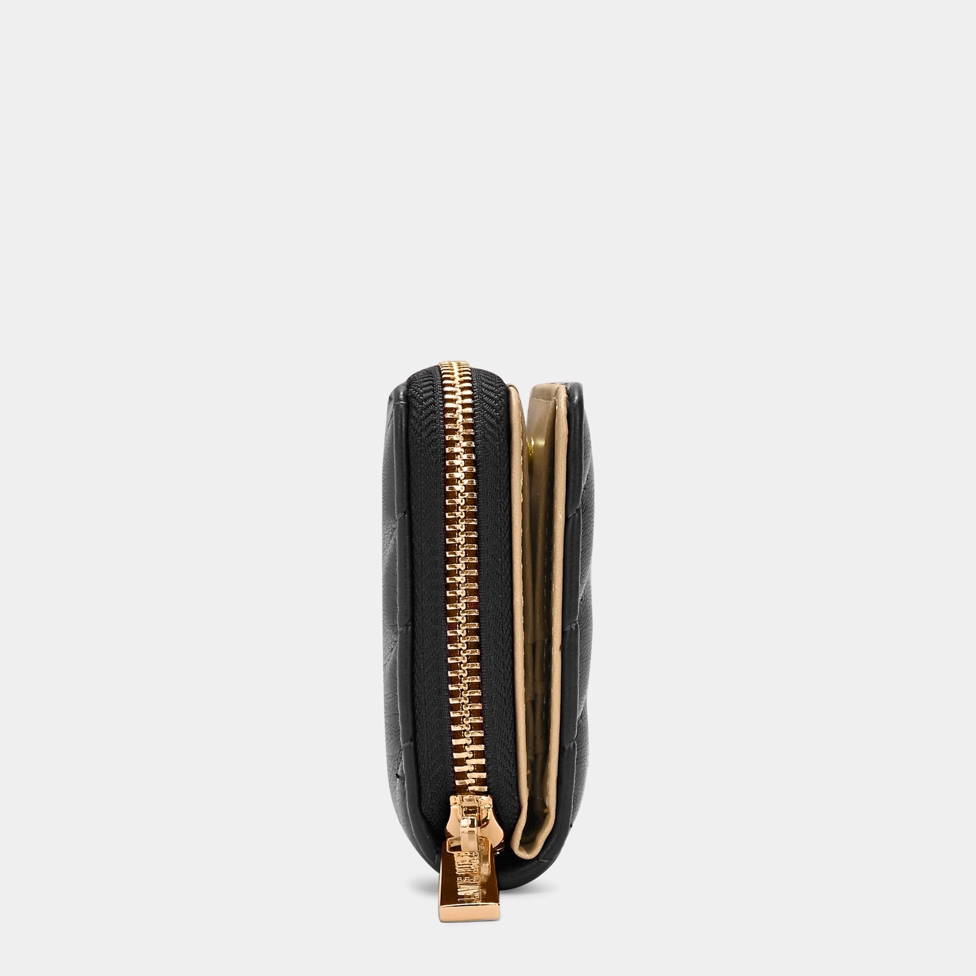 Diagonal Flap25 Small Zip Wallet