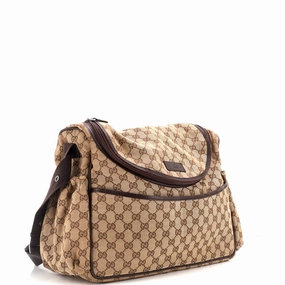 Diaper Crossbody Bag GG Canvas