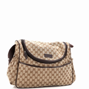 Diaper Crossbody Bag GG Canvas