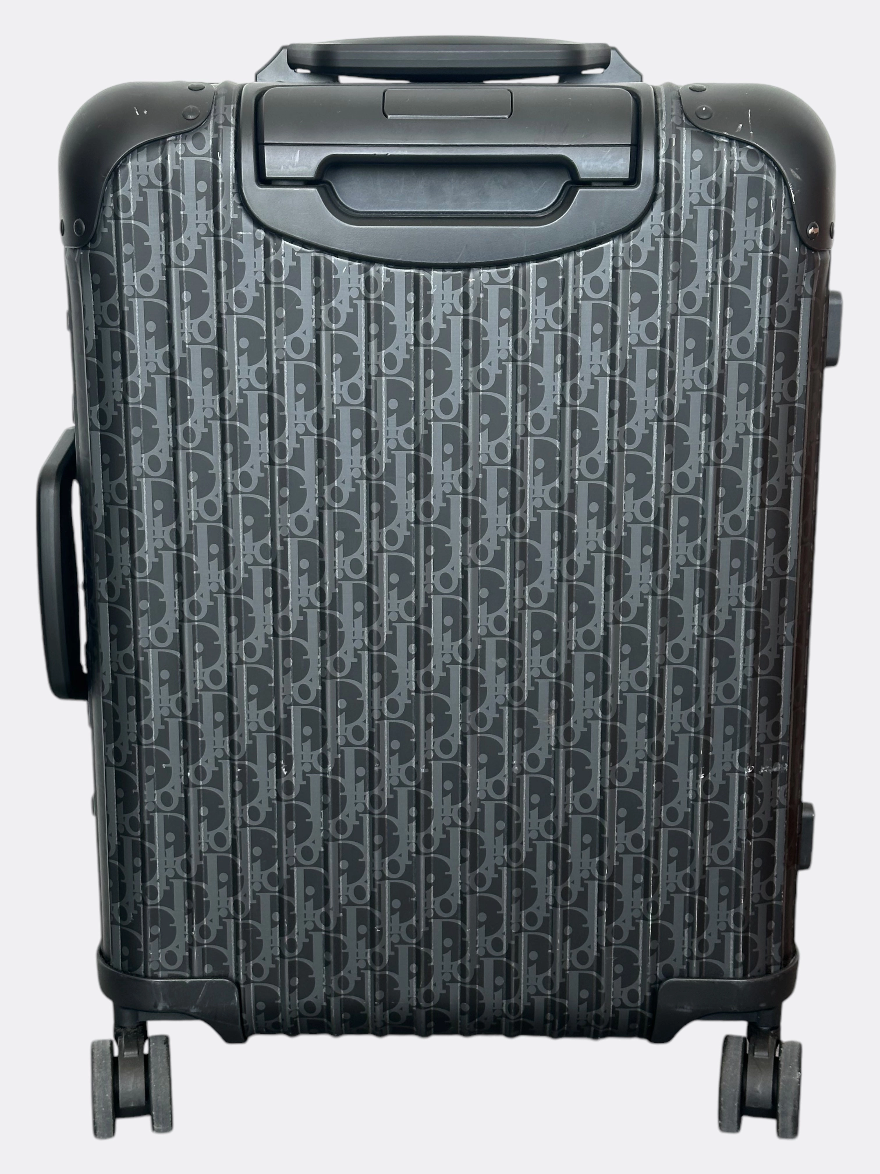 Dior Rimowa Black Oblique Carry-On Luggage