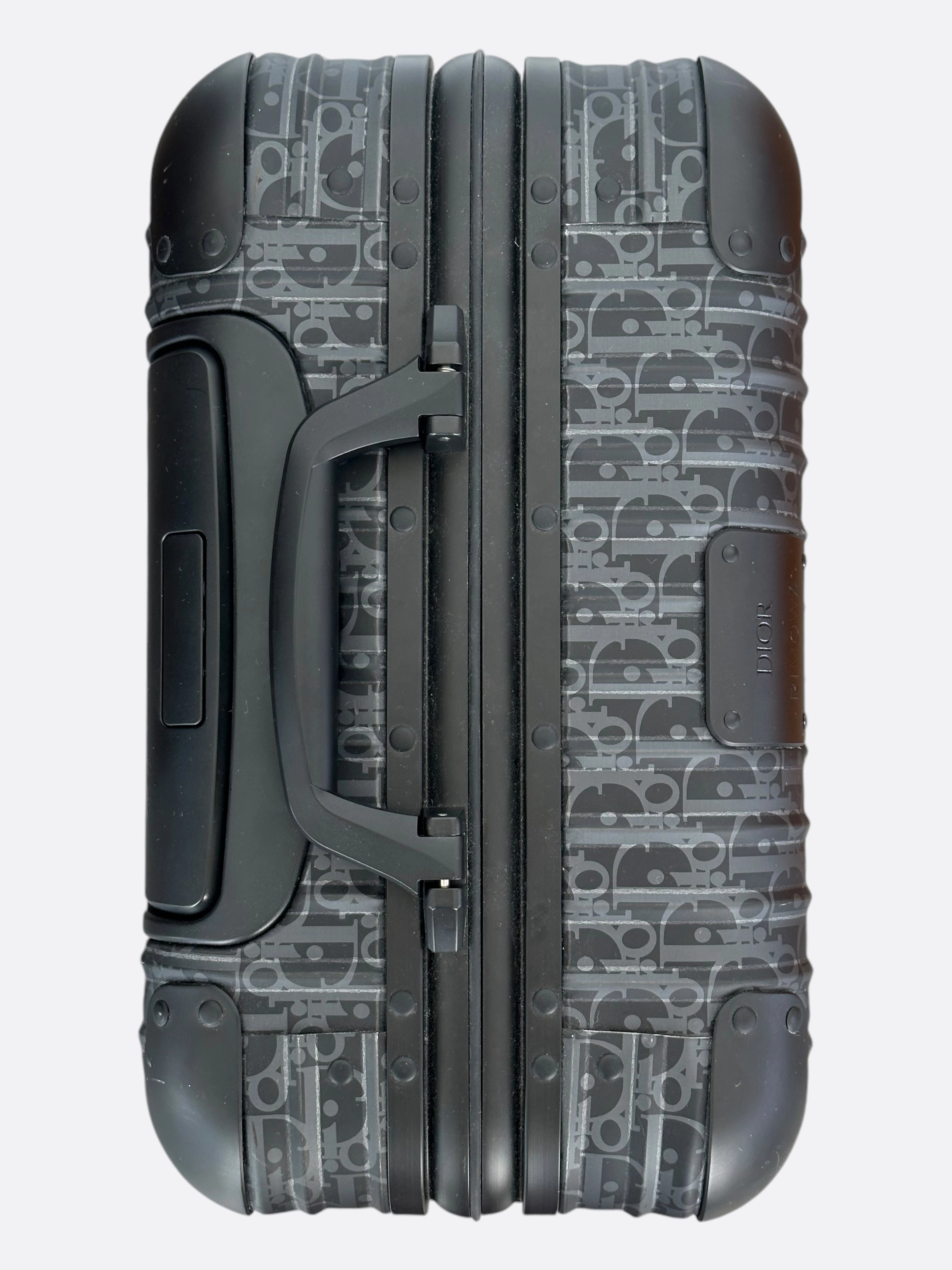 Dior Rimowa Black Oblique Carry-On Luggage