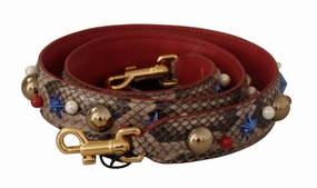 Dolce & Gabbana Elegant Python Leather Shoulder Strap