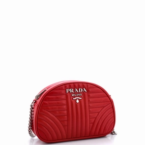 Dome Crossbody Bag Diagramme Quilted Leather Small