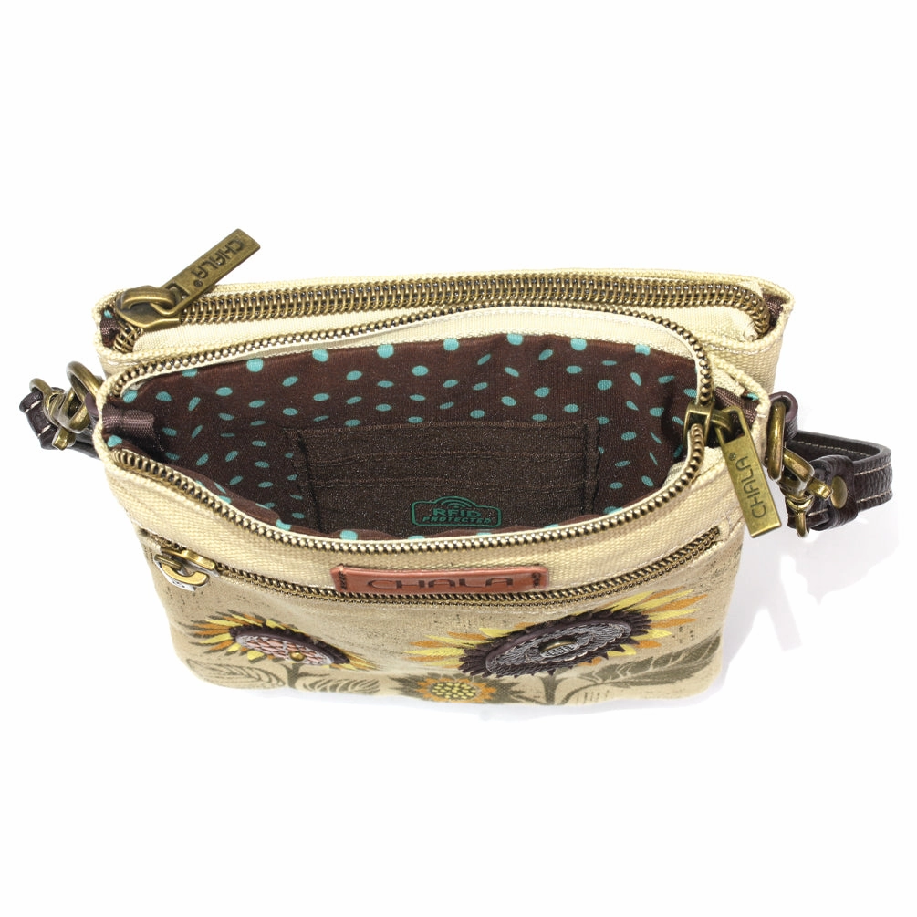 Double Pocket Xbody - Sunflower