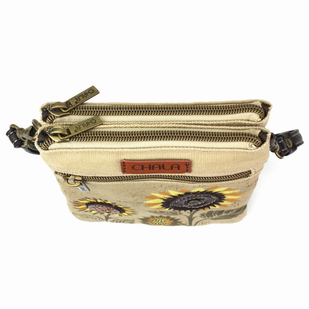 Double Pocket Xbody - Sunflower