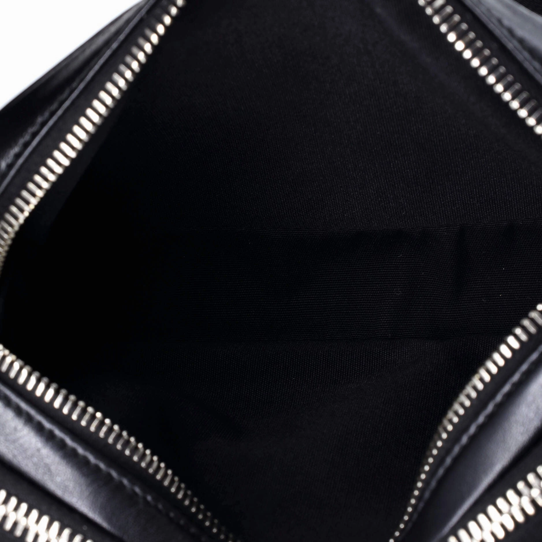 Double Zip Crossbody Pouch Oblique Galaxy Leather
