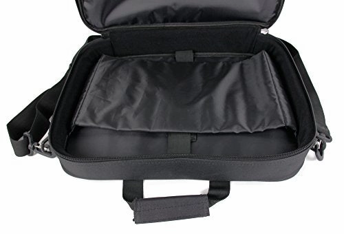 DURAGADGET Black Laptop Briefcase Style Bag with Multiple Compartments for The MSI PL62 7RC |