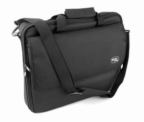 DURAGADGET Black Water Resistant Laptop Briefcase with Detachable Shoulder Strap for Lenovo S400