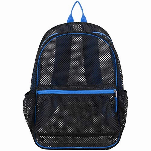 Eastsport Mesh Backpack, Black/Royal Blue