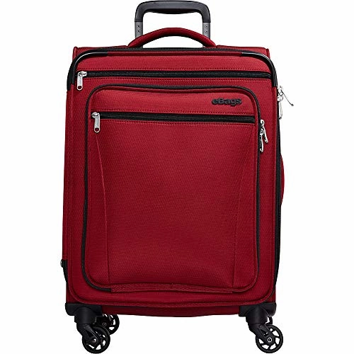 eBags eTech 3.0 Softside Spinner Carry-On (Crimson Red)
