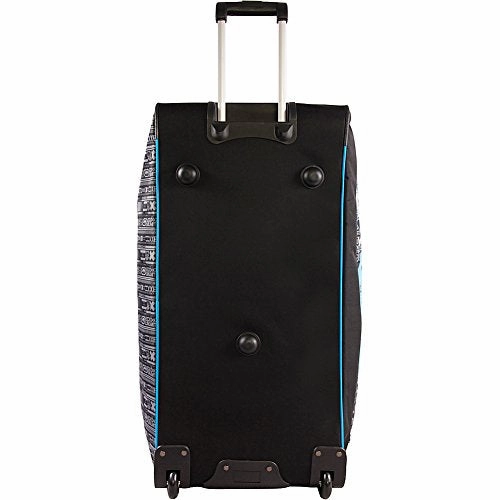 Ecko Unltd. Men's Tagger Large 32" Rolling Duffel Bag, Black/Red One Size