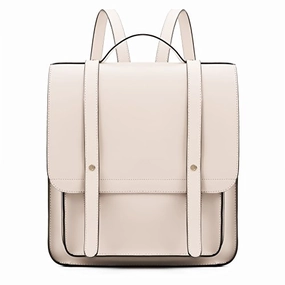 ECOSUSI Women Briefcase Laptop Backpack PU Leather Satchel Messenger Bag Fits up to 14 Inch Laptops
