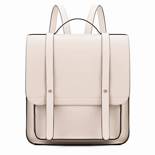 ECOSUSI Women Briefcase Laptop Backpack PU Leather Satchel Messenger Bag Fits up to 14 Inch Laptops