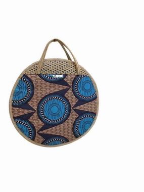 Elsie Blue and Cream Handbag