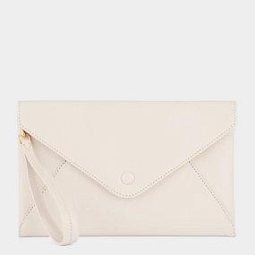 Envelope Pouch in Chalk Capra