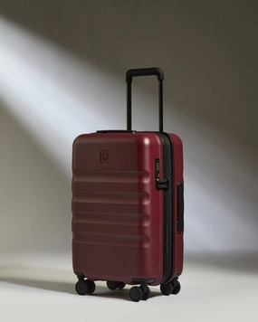 Expandable Carry-on Luggage in Cedar Red - Icon Stripe