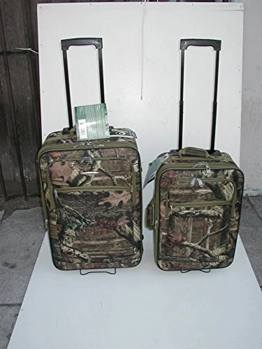 Explorer 2 pcs Mossy Oak Luggage Set Wheel Realtree Like Tactical Hunting Camo Heavy Duty Duffel