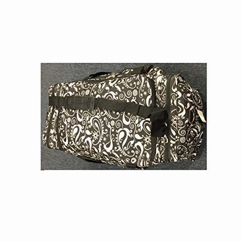 Explorer Flower Paisely Travel Duffel Bag Foldable Lightweight for Women & Men YKK Zipper Gym Carry