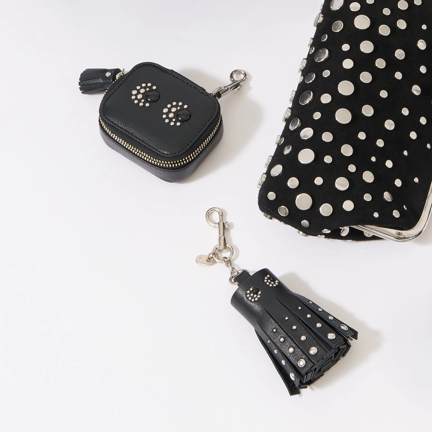 Eyes Studded Tassel Charm
