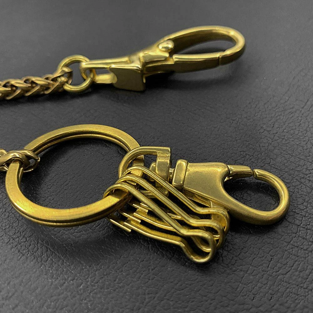 Fashion Brass 18" Mens Key Chain Pants Chain Wallet Chain Motorcycle Wallet Chain for Men