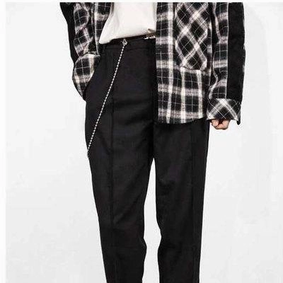Fashion Men's Women's Beaded Stainless Steel Long Pants Chains Biker Wallet Chain For Men