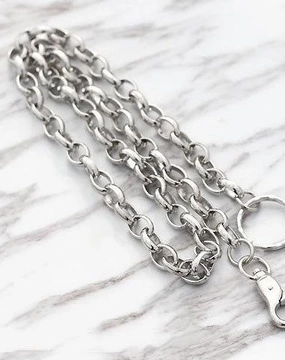 Fashion Men's Women's Silver Long Hip Hop Pants Chain Biker Wallet Chain For Men