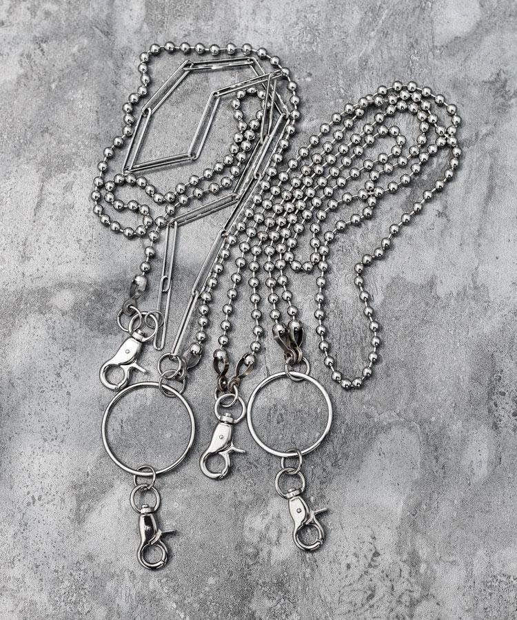 Fashion Men's Womens Double Bead Stainless Steel Pants Chain Biker Wallet Chain For Men