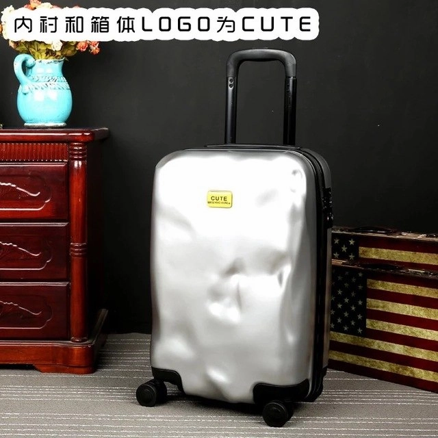 Fashion Suitcase Skull Planet Collision 20"24"28" Inch Boarding Spinner Wheel Carry Ons Rolling