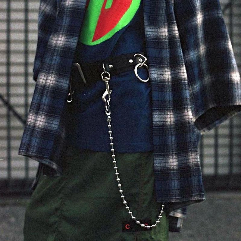 Fashion Womens Men's Beaded jeans chain jean chain Pants Chain Biker Wallet Chain For Men