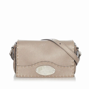 Fendi Selleria Leather Crossbody Bag (SHG-22784)