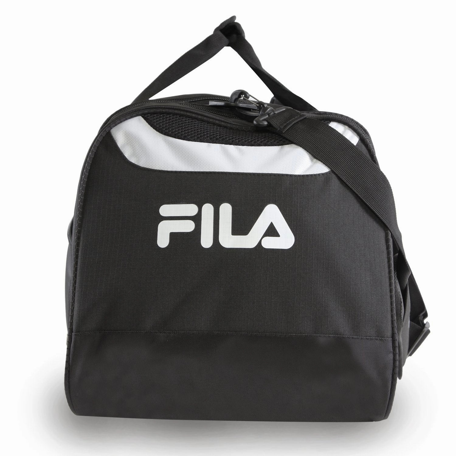 Fila Acer Large Sport Duffel Bag, Black/White, One Size