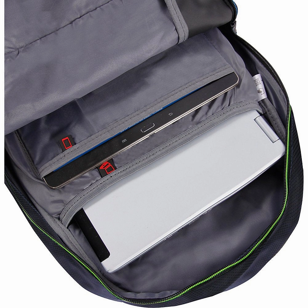 Fila Hunter Laptop Backpack, BLUE/NEON, One Size