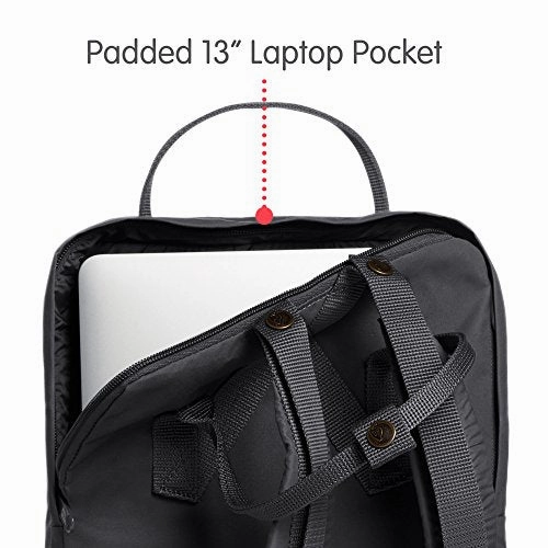 Fjallraven - Kanken Laptop 13" Backpack for Everyday, Super Grey