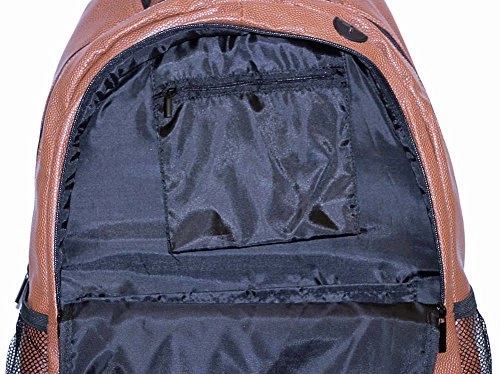Football Leather Laptop School Backpack