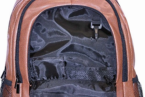 Football Leather Laptop School Backpack