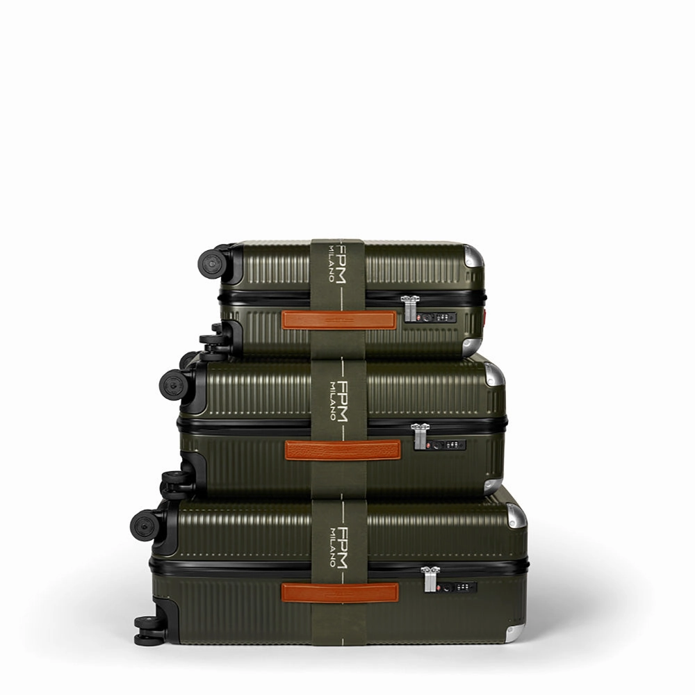FPM Milano Bank Zip Deluxe Trunk On Wheels, Carry On Trunk