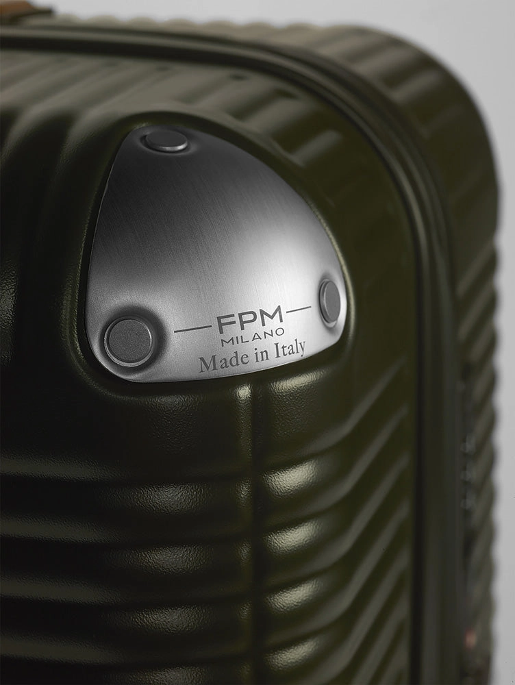 FPM Milano Bank Zip Deluxe Trunk On Wheels, Carry On Trunk