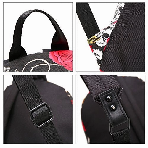 Fvstar Cute Teen Girls Canvas Backpack Mini School Bag Purse Daypack Pocketbooks For Kids And