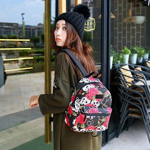 Fvstar Cute Teen Girls Canvas Backpack Mini School Bag Purse Daypack Pocketbooks For Kids And
