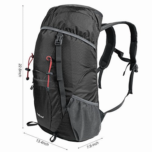 G4Free Large 40L Lightweight Water Resistant Travel Backpack/Foldable & Packable Hiking